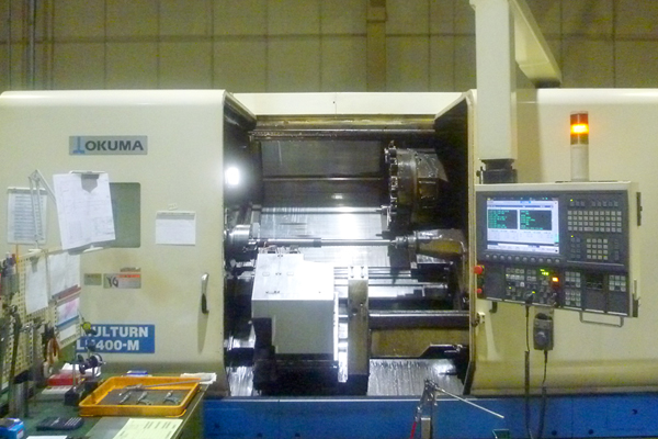 Okuma SIMUL TURN LU400-M, 4-axis control CNC lathe, multi-tasking 